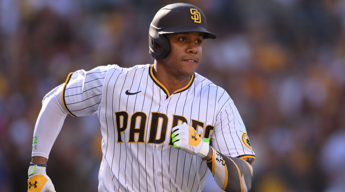 Padres outfielder Juan Soto during Game 2 of the 2022 NLCS.